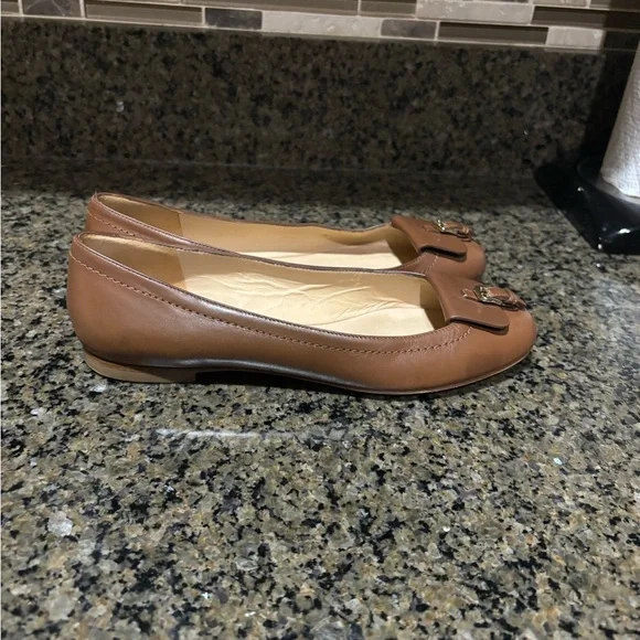 Longchamps leather ballerina flats - Picture 1 of 10